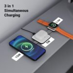 Purchase Zebronics 3 in 1 Wi-fi Foldable Charging Pad, 23W Output, MagSafe Suitable, Quick Charging, Constructed-in Safety, FOD, 1m Sort-C Cable, for iPhone 16/15/14/13/12 Collection (MagBoost 20, Matt Black) - Finest Value India | AskMeFlash - Image 2