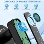 Purchase Fingerprint Door Lock,Fingerprint Door Knob,Biometric Door Knob Keyless Entry Door Lock for House/Bed room/Workplace/House,Black - Greatest Value India | AskMeFlash - Image 2