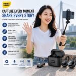 Purchase Good Saver Wi-fi Lavalier Microphone for iPhone, iPad and Android (Sort-C Port Model), AI Noise Discount, 2 Pack Spherical Mini Mic for Video Recording YouTube TikTok Content material Creator - Finest Value India | AskMeFlash - Image 7