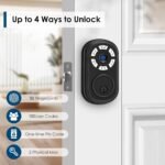 Purchase Good Fingerprint Door Lock, Keyless Entry Biometric Deadbolt for Entrance Door, 3-in-1 Entry with Keypad, Mechanical Key & 0.3s Contact Unlock, Straightforward DIY Set up,Matte Black - Finest Worth India | AskMeFlash - Image 2