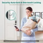 Purchase AkaGear DS10 Professional Fingerprint Keyless Entry Door Lock Keypad Deadbolt Lock | Entrance Door Lock, Sensible Door Lock, Bluetooth APP Management, Passcode Unlock, 2 Keys, Auto Lock, Oil Rubbed Bronze - Greatest Worth India | AskMeFlash - Image 5