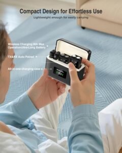 Purchase PQRQP Wi-fi Lavalier Microphone for iPhone, iPad, Android | 164ft Vary, 80H Battery with Charging Case | Clip-On Mini Mic with Noise Cancellation for YouTube, TikTok & Recording - Greatest Value India | AskMeFlash - Image 6