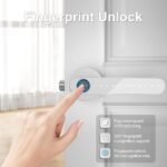 Purchase Fingerprint Door Lock,Good Door knob,biometric Door Lock,with passcode keypad Fobs keyless Entry Door Deal with，for Bed room Residence Lodge Workplace Condominium (Silver) - Greatest Value India | AskMeFlash - Image 4
