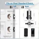 Purchase BEBASIA Good Fingerprint Door Lock with Deal with Set, Full App Management, Keyless Entry, Black Entrance Door Lock Set - Finest Value India | AskMeFlash - Image 4