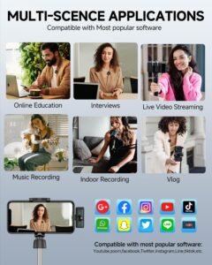 Purchase 2 Pack Wi-fi Lavalier Microphone for iPhone 15, Android, USB C, ipad with Adapter Included, Noise Cancellation Mini Lapel Mic for YouTube, Recording, Vlog, Fb Dwell Streaming - Greatest Worth India | AskMeFlash - Image 8