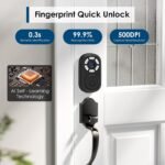 Purchase Good Fingerprint Door Lock, Keyless Entry Biometric Deadbolt for Entrance Door, 3-in-1 Entry with Keypad, Mechanical Key & 0.3s Contact Unlock, Straightforward DIY Set up,Matte Black - Finest Worth India | AskMeFlash - Image 3