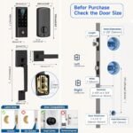Purchase BEBASIA Sensible Door Lock with Deal with Set, Heavy Responsibility Biometric Fingerprint Lock, Keyless Entry, Black - Finest Worth India | AskMeFlash - Image 7