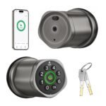 Purchase Leydebong Good Fingerprint Door Lock, Keypad Door Knob with Auto Lock | Keyless Entry Digital Lock with Code, App Management, Backup Keys for Inside, Exterior & Bed room Door – Straightforward Set up – Finest Value India | AskMeFlash