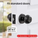 Purchase TDCHINGES Fingerprint Good Door Knob with Keypad Lock 4 in 1 Biometric App | Matte Black Inside Thumb Print Locks for Bed room Key Management Entry Dorm Condominium Residence Workplace Decor Home Doorways {Hardware} - Finest Worth India | AskMeFlash - Image 6