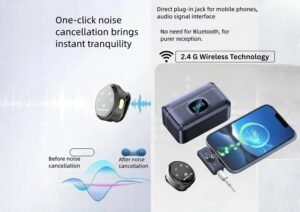 Purchase Fireshell Q8 Wi-fi Lavalier Microphone for iPhone, Android, Digital camera & Laptop computer | Twin Wi-fi Collar Mic with Charging Case, AI Noise Cancellation, Plug & Play for YouTube, Podcast & Vlogging - Finest Value India | AskMeFlash - Image 4