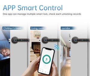 Purchase Pulido Fingerprint Door Knob, Full Perform 5-in-1 Good Door Knob, Fingerprint Door Lock for Bed room, Workplace, Lodge, Pantry, Biometric Door Knob, Thumbprint Door Knob with 5 IC Playing cards, Waterproof - Greatest Worth India | AskMeFlash - Image 3
