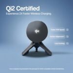 Purchase Ambrane Qi2 Magsafe Automotive Charger, 2-in-1 Goal: Automotive Charger & Cellular Stand, Good for Each day Commute or Lengthy Travels, 15W Quick Wi-fi Charging, Attaches onto Air Vents (AerosynQ 3, Black) - Finest Value India | AskMeFlash - Image 4