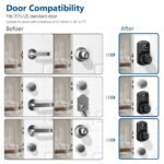 Purchase Keypad Sensible Door Lock with Knob, Yamiry Keyless Entry Digital Lock with Deal with, Fingerprint Digital Knob for Entrance Door, Passcode Bed room Door Lock - Greatest Value India | AskMeFlash - Image 8