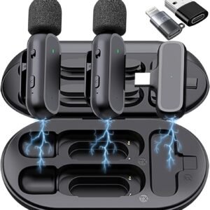Purchase Skypearll Wi-fi Microphone, Noise Discount Lapel Mic with Charging Case, Wi-fi Mic for Video Recording, YouTube, Fb, Help System for Kind C iPhone & Android with Adapter Included. – Greatest Worth India | AskMeFlash