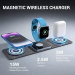 Purchase Energizer 3-in-1 Wi-fi Charging Dock Stand, 15W Magnetic Quick Charger, Foldable Transportable Journey Pad with Constructed-in Safety for iPhone 17/16/15/14/13/12, AirPods, Earbuds & Smartwatch - Greatest Worth India | AskMeFlash - Image 2