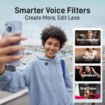 Purchase MAONO Lavalier Microphone for iPhone/Android/PC, USB-C Wi-fi Mini Mic with 48KHz/24Bit, 300m Vary, Noise Discount, Plug-and-Play, 30H Battery Lapel Mic for Video Report, Vlog, Streaming-Wave T5 - Greatest Value India | AskMeFlash - Image 5
