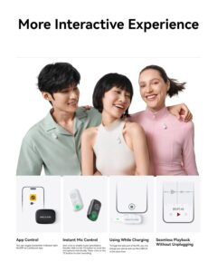 Purchase Hollyland Lark A1 Duo Wi-fi Lavalier Microphone, 48kHz/24-bit Audio, 3-Degree Noise Cancellation, 200m Vary, Clip-On Mic for iPhone 15/16, Android, YouTube, Podcast & Vlog - Finest Worth India | AskMeFlash - Image 11