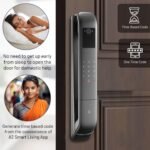 Purchase Viso Biometric Good Door Lock with Inbuilt WiFi and 8-Means Unlocking, 3D Face Scan, Fingerprint, Otp, Pin, Cellular App, RFID Card and Guide Key - Matt Black - Finest Value India | AskMeFlash - Image 9