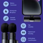 Purchase Wi-fi Lavalier Microphone for Sort-C Cellphone, 2 PCS Mini Wi-fi Microphones for Skilled Video Recording - Finest Worth India | AskMeFlash - Image 6