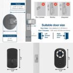Purchase Good Fingerprint Door Lock, Keyless Entry Biometric Deadbolt for Entrance Door, 3-in-1 Entry with Keypad, Mechanical Key & 0.3s Contact Unlock, Straightforward DIY Set up,Matte Black - Finest Worth India | AskMeFlash - Image 7