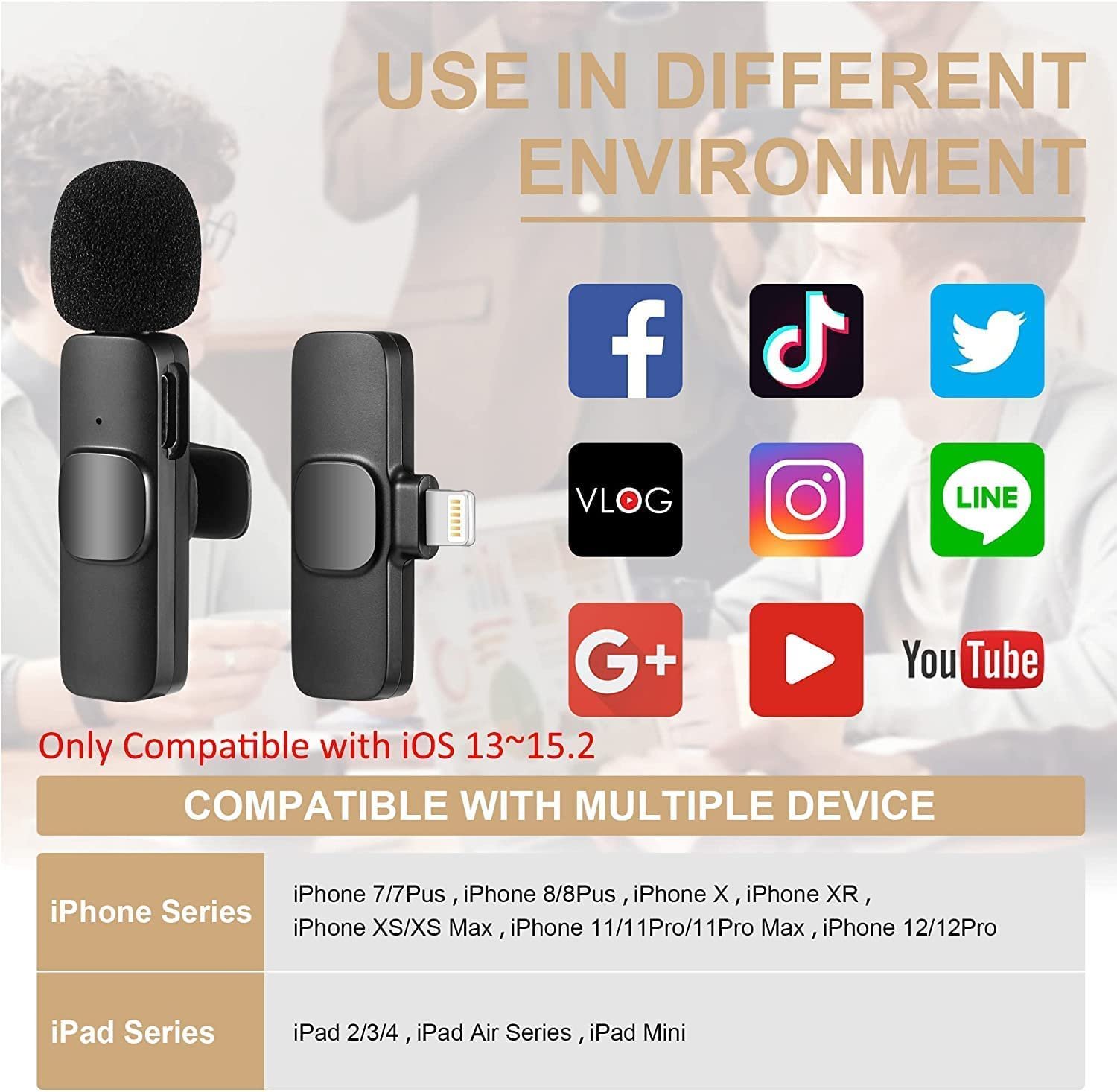 Purchase Dynamic Wi-fi Lavalier Plug & Play Microphone Lapel Mic System for YouTube Fb Stay Stream, Instagram Reels Video Recording Vlog for Kind-C, Android & iPhone, Laptop computer, Desktop - Greatest Value India | AskMeFlash - Image 2