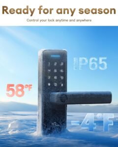 Purchase NGTeco Keypad Door Lock with Deal with, Fingerprint Door Knob, Sensible Lock for Entrance Door, Keyless-Entry Fingerprint, Digital Deadbolt with APP - Finest Value India | AskMeFlash - Image 7