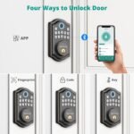Purchase AkaGear DS10 Professional Fingerprint Keyless Entry Door Lock Keypad Deadbolt Lock | Entrance Door Lock, Sensible Door Lock, Bluetooth APP Management, Passcode Unlock, 2 Keys, Auto Lock, Oil Rubbed Bronze - Greatest Worth India | AskMeFlash - Image 4