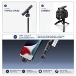 Purchase Humble® Velox V99 All in One Wi-fi Lavalier Microphone with Noise Discount, Twin Clip-On Mics, Tripod Stand & Charging Case–Plug & Play Mic for iPhone, Sort-C Android, YouTube, Vlogging,Podcast - Finest Worth India | AskMeFlash - Image 5
