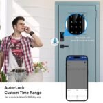 Purchase BEBASIA Good Fingerprint Door Lock with Deal with Set, Full App Management, Keyless Entry, Black Entrance Door Lock Set - Finest Value India | AskMeFlash - Image 5