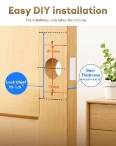 Purchase NGTeco Keypad Door Lock with Deal with, Fingerprint Door Knob, Sensible Lock for Entrance Door, Keyless-Entry Fingerprint, Digital Deadbolt with APP - Finest Value India | AskMeFlash - Image 3
