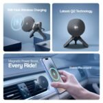 Purchase Ambrane Qi2 Magsafe Automotive Charger, 2-in-1 Goal: Automotive Charger & Cellular Stand, Good for Each day Commute or Lengthy Travels, 15W Quick Wi-fi Charging, Attaches onto Air Vents (AerosynQ 3, Black) - Finest Value India | AskMeFlash - Image 2