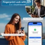 Purchase BEBASIA Sensible Door Lock with Deal with Set, Heavy Responsibility Biometric Fingerprint Lock, Keyless Entry, Black - Finest Worth India | AskMeFlash - Image 4