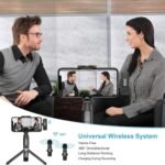 Purchase DEGNO Wi-fi lavalier microphone for youtubers with Kind C Android nd IOSiphone assist YouTube mic omnidirectional mic with noise discount - Greatest Value India | AskMeFlash - Image 2