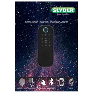 Purchase SLYDER Sensible Door Locks | Biometric Predominant Door Locks for House & Workplace | Fingerprint & RFID Card Entry | Black – Greatest Value India | AskMeFlash