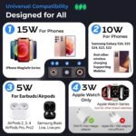 Purchase Energizer 3-in-1 Wi-fi Charging Dock Stand, 15W Magnetic Quick Charger, Foldable Transportable Journey Pad with Constructed-in Safety for iPhone 17/16/15/14/13/12, AirPods, Earbuds & Smartwatch - Greatest Worth India | AskMeFlash - Image 5