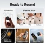 Purchase MAONO Lavalier Microphone for iPhone/Android/PC, USB-C Wi-fi Mini Mic with 48KHz/24Bit, 300m Vary, Noise Discount, Plug-and-Play, 30H Battery Lapel Mic for Video Report, Vlog, Streaming-Wave T5 - Greatest Value India | AskMeFlash - Image 4