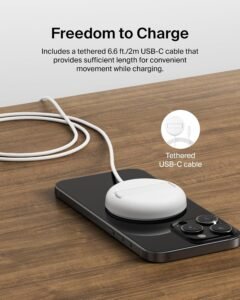 Purchase Belkin Qi2 Magnetic Wi-fi Charging Pad 15W with Pop-Up Stand | MagSafe-Suitable Qi2 Licensed Wi-fi Charger for iPhone 16, 15, 14, 13, Samsung Galaxy S25, S24, AirPods | White - Finest Worth India | AskMeFlash - Image 4