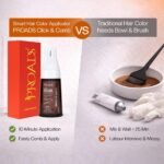 Purchase PROADS Click on & Comb Darkish Brown Hair Shade for 100% Gray Protection, No Bowl No Brush, 30-Min Mess-Free Quick Hair Dye with Reusable Pre-Stuffed Hair Shade Applicator, Dermatologically Examined, Unisex - 400ml + Starter Package - Finest Value India | AskMeFlash - Image 8