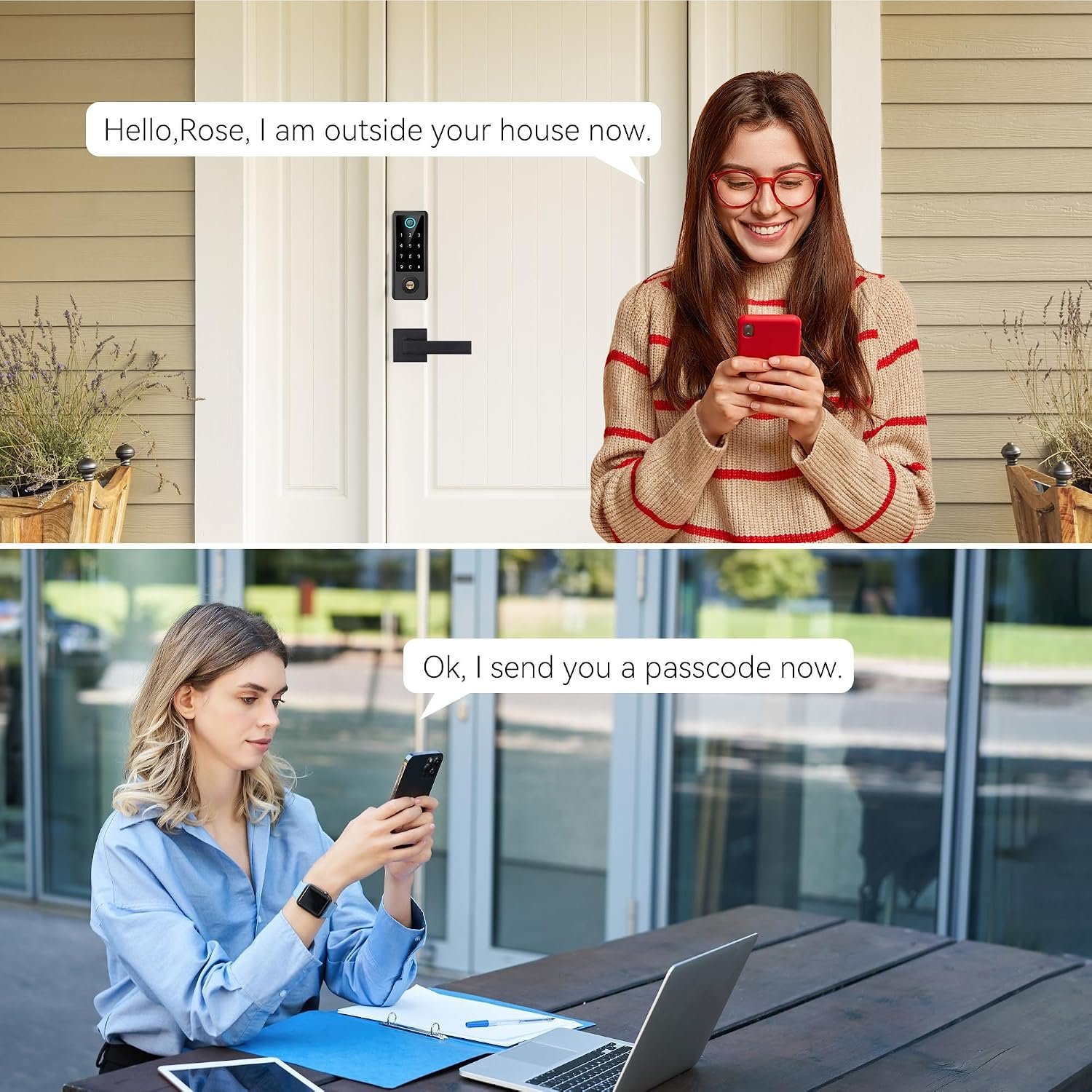 Purchase BEBASIA Good Fingerprint Door Lock with Deal with Set, Full App Management, Keyless Entry, Black Entrance Door Lock Set - Finest Value India | AskMeFlash - Image 7