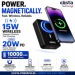 Purchase Elista 10000mAh Magnetic Wi-fi Energy Financial institution, 15W Wi-fi & 20W PD Quick Charging, Transportable Charger with MagSafe Appropriate Magnetic Pad for iPhone 12 & Above, Qi & USB-C Gadgets, Made in India - Finest Worth India | AskMeFlash - Image 2