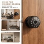 Purchase Golens Aura Compact Good Fingerprint Door Lock with Bluetooth App Entry, RFID Card, PIN & Mechanical Key Unlock, Minimal Keyless Digital Deadbolt for Wood & Metal Doorways, Matches 35-60mm Thickness - Finest Worth India | AskMeFlash - Image 10