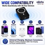 Purchase Elista 10000mAh Magnetic Wi-fi Energy Financial institution, 15W Wi-fi & 20W PD Quick Charging, Transportable Charger with MagSafe Appropriate Magnetic Pad for iPhone 12 & Above, Qi & USB-C Gadgets, Made in India - Finest Worth India | AskMeFlash - Image 5