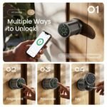 Purchase Leydebong Good Fingerprint Door Lock, Keypad Door Knob with Auto Lock | Keyless Entry Digital Lock with Code, App Management, Backup Keys for Inside, Exterior & Bed room Door - Straightforward Set up - Finest Value India | AskMeFlash - Image 2