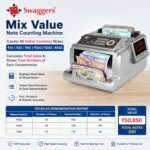 Purchase swaggers Heavy Obligation Combine Worth Be aware Counting Machine with MG, UV, IR, MT Pretend Be aware Detection- Triple Show Appropriate for All New Notes| Utilized in Banks, Accommodations, Hospitals, Jewelry Retailers and so on. - Finest Value India | AskMeFlash - Image 2