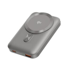 Purchase Ambrane [New & Faster] Qi2 & MagSafe Wi-fi 10000mAh Powerbank, Improved 15W Sooner Wi-fi Charging, 22.5W Wired Output, Qi2 Licensed, Quick Charging, 22.5W Output, for iPhone (Snap 2, Titanium) – Finest Value India | AskMeFlash