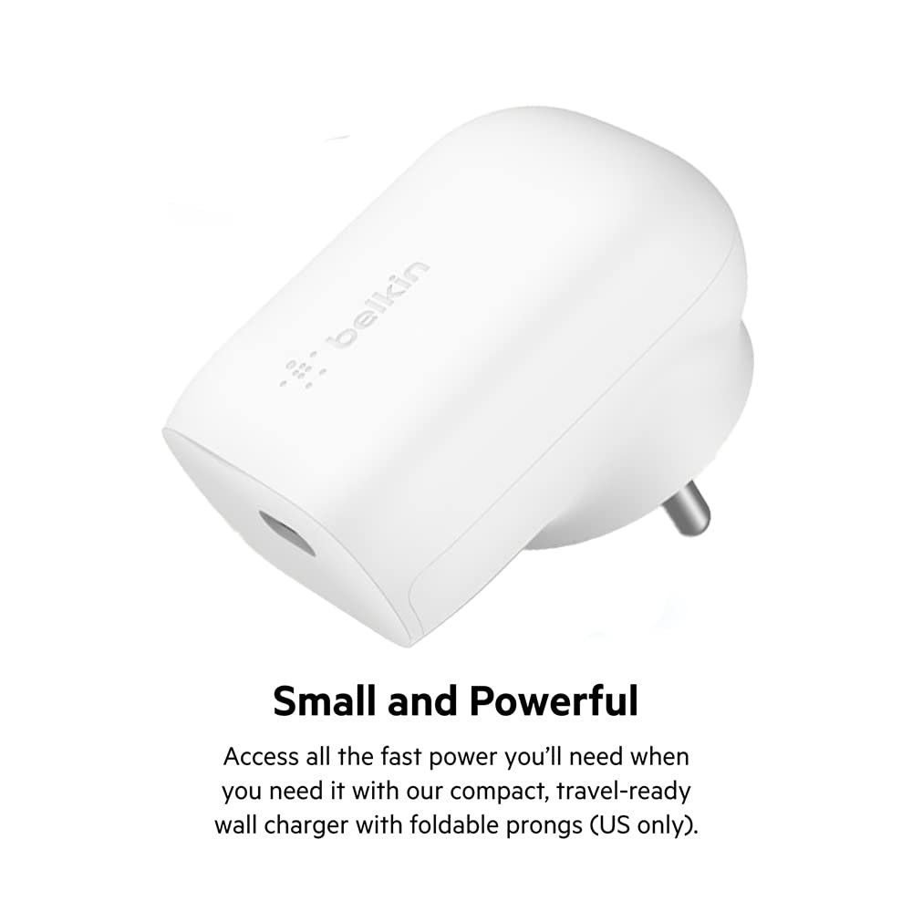 Purchase Belkin 30W USB-C Wall Charger with PPS | PD 3.0, Quick Charging - iPhone 17, Air, Professional, Professional Max, Samsung Galaxy S25, iPad, AirPods, Google Pixel 10 and Extra | 2 Years Guarantee, White - Greatest Value India | AskMeFlash - Image 4