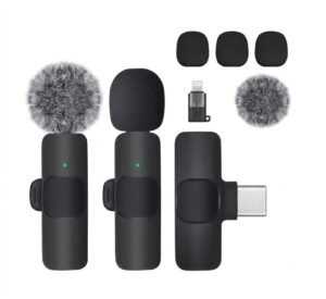 Purchase Wi-fi Lavalier Microphone 2 in 1 Mini Clip On Mic – Greatest Worth India | AskMeFlash
