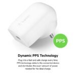 Purchase Belkin 30W USB-C Wall Charger with PPS | PD 3.0, Quick Charging - iPhone 17, Air, Professional, Professional Max, Samsung Galaxy S25, iPad, AirPods, Google Pixel 10 and Extra | 2 Years Guarantee, White - Greatest Value India | AskMeFlash - Image 2