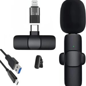 Purchase Wi-fi Lavalier Lapel Microphone for iPhone iPad,Mini Recording Cellphone Mic for Reside Stream,for Video Recording,Interview,TikTok,Fb Reside,YouTube (Sort C Single Mic Set) – Greatest Value India | AskMeFlash