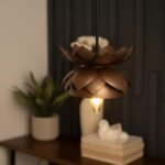 Purchase Lotus Pendant Mild | Premium Steel Hanging Lamp with E27 Holder | LED Suitable Ceiling Mild for Eating, Kitchen & Entryway (Bronze) - Finest Worth India | AskMeFlash - Image 4